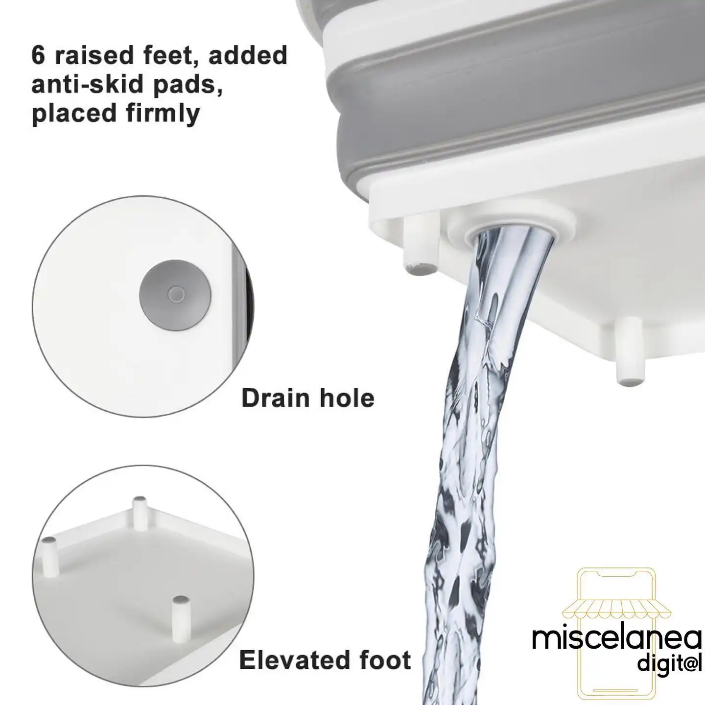 COLADOR PLEGABLE CON TABLA PARA CORTAR-MULTIUSOS 4 EN 1